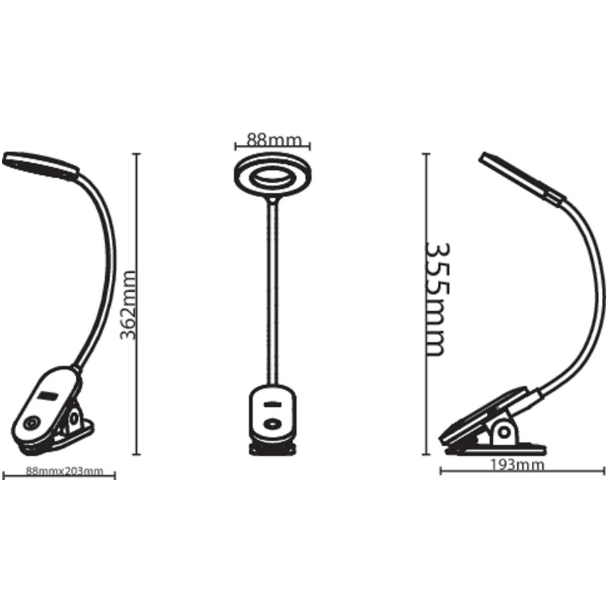 Philips - LED-himmennettävä lamppu pidikkeellä LED/5W/5V CRI 90