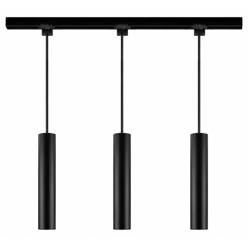 Philips - LED RGBW himmennettävä riippuvalaisin kaapelilla EASYLINK HUE -kiskojärjestelmään, 3x GU10 / 4,7W / 230V, 2200–6500K, 1 m, musta