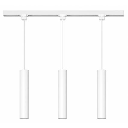 Philips - LED RGBW himmennettävä riippuvalaisin vaijerilla EASYLINK HUE -kiskojärjestelmään 3xGU10/4,7W/230V 2200-6500K 1m valkoinen + Hue bridge