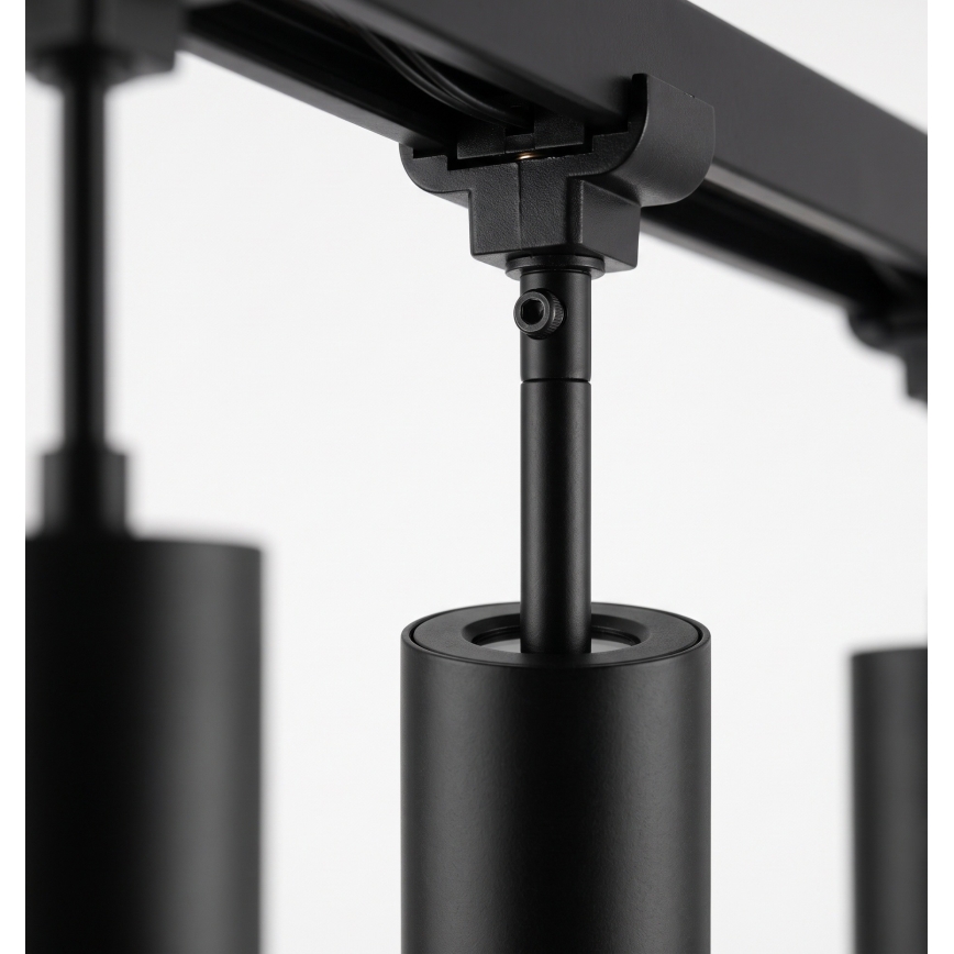 Philips - himennettävä LED-riippuvalaisin vaijerilla EASYLINK-kiskojärjestelmään 3xGU10/6,2W/230V 2200-2700K 1m musta