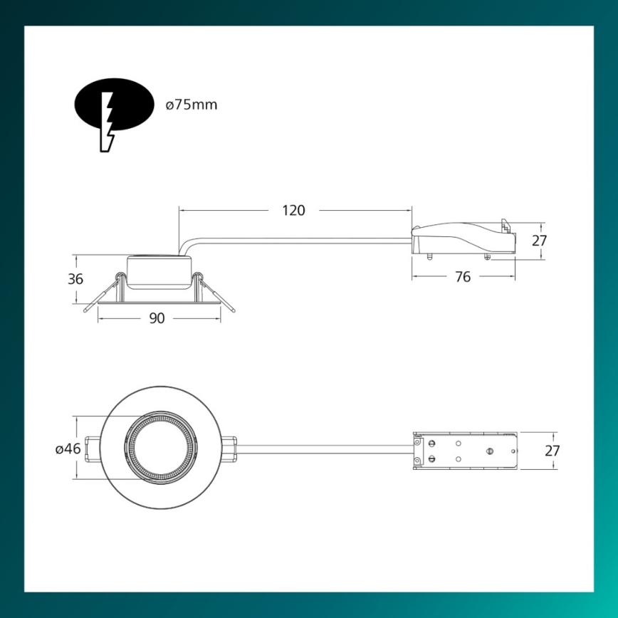 Philips - himmennettävä LED-uppoasennettava alasvalo CILANTRO LED/5W/230V 4000K valkoinen