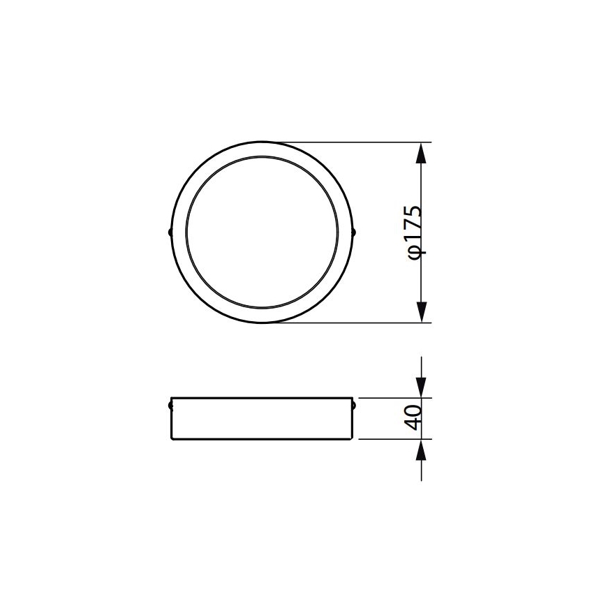 Philips - LED-kattovalaisin LEDINAIRE LED/10,5W/230V 3000K IP40