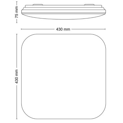 Philips - LED-kattovalaisin LED/24W/230V 4000K