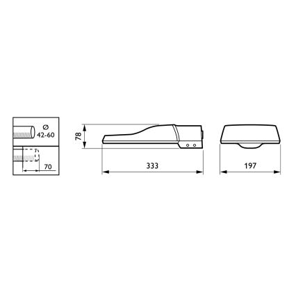 Philips - LED-katuvalaisin CORELINE MALAGA LED/25W/230V 4000K IP65