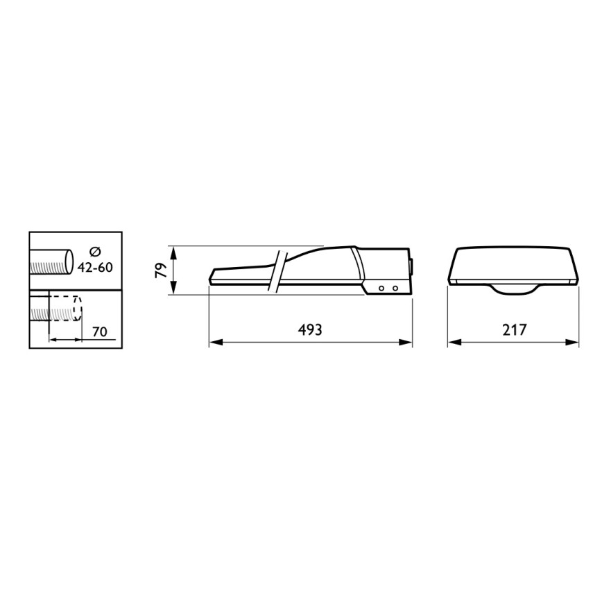 Philips - LED-katuvalo CORELINE MALAGA LED/47W/230V 4000K IP65
