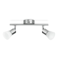 Philips - LED-kohdevalaisin 2xLED/4,3W/230V mattakromi