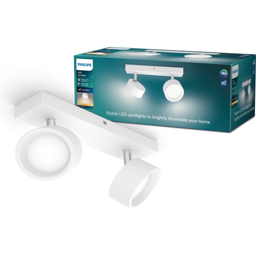 Philips - LED-kohdevalaisin 2xLED/5,5W/230V valkoinen