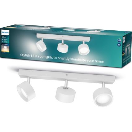 Philips - LED-kohdevalaisin 3xLED/5,5W/230V valkoinen