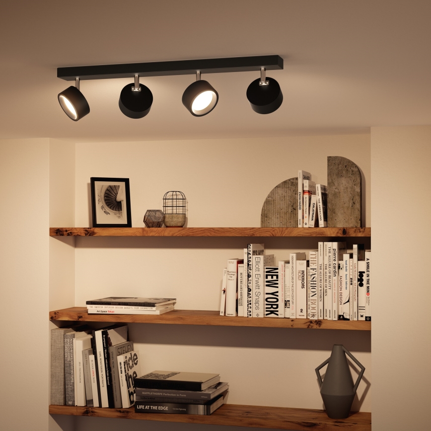 Philips - LED-kohdevalaisin 4xLED/5,5W/230V musta