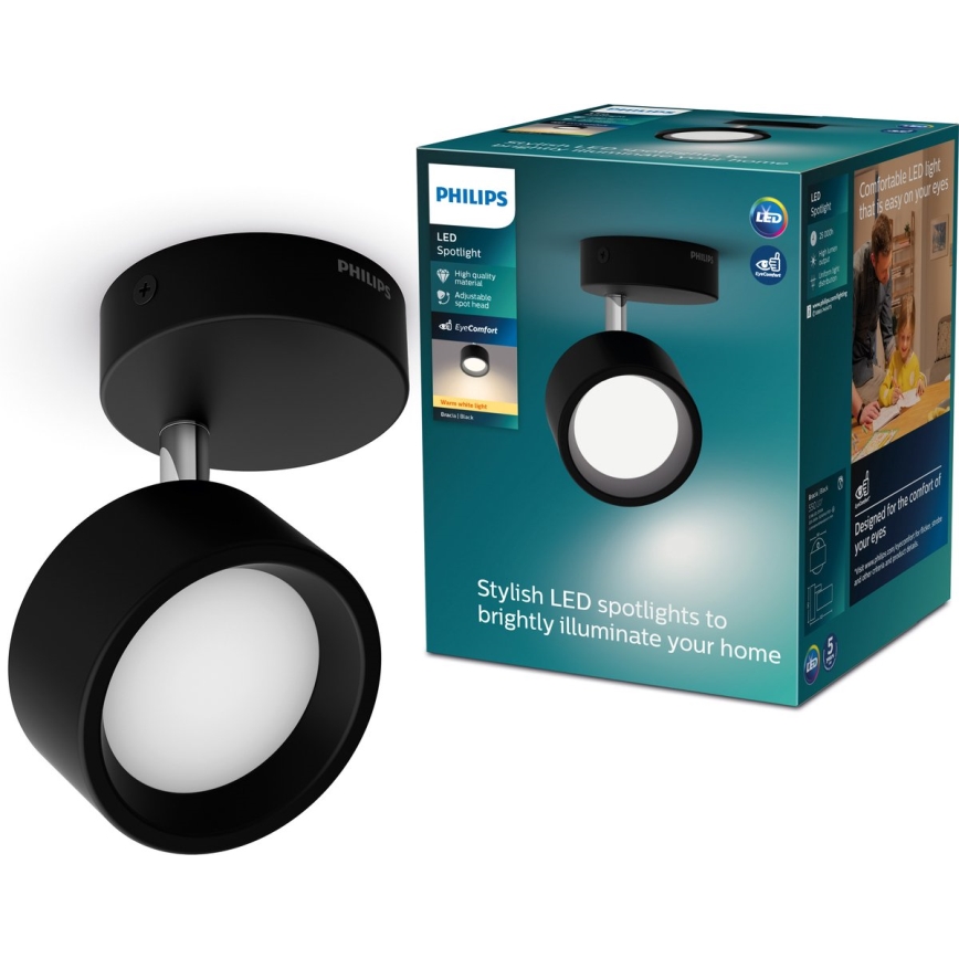 Philips - LED-kohdevalaisin LED/5,5W/230V musta