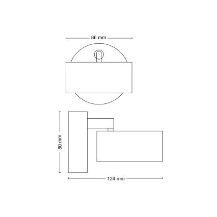 Philips - LED-kohdevalaisin LED/5,5W/230V valkoinen