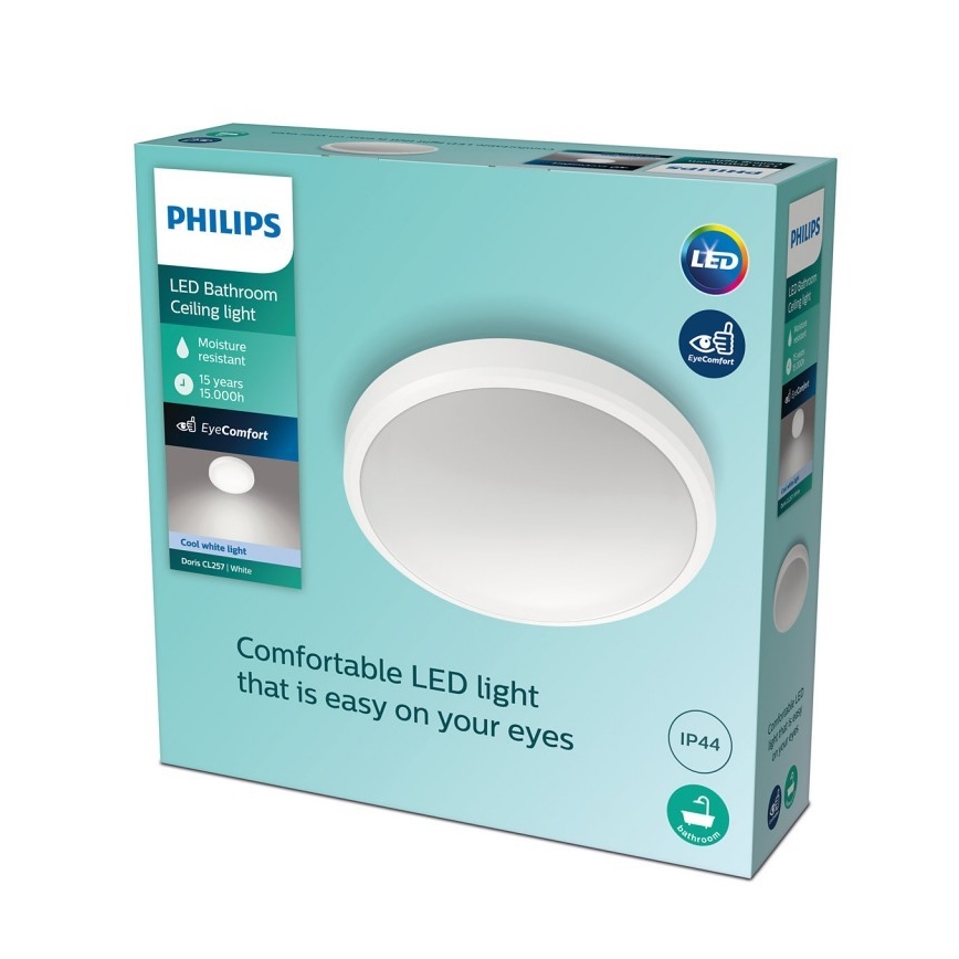 Philips - LED Kylpyhuoneen kattovalo LED/17W/230V 4000K IP44