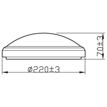 Philips - LED Kylpyhuoneen kattovalo DORIS LED/6W/230V 2700K IP54 valkoinen
