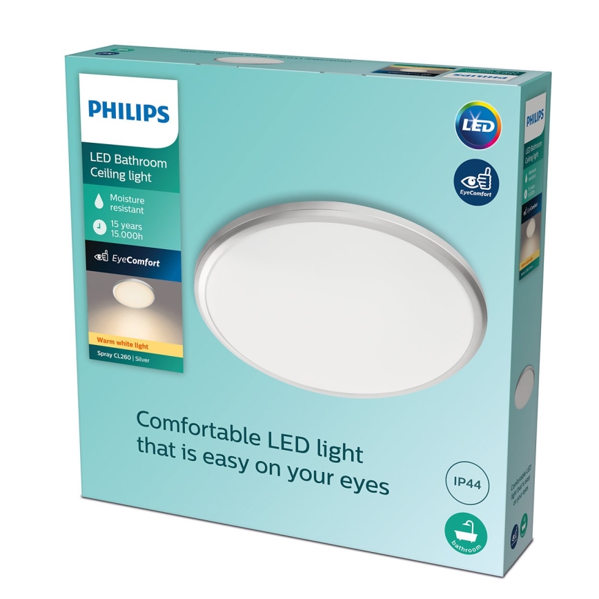 Philips - LED Kylpyhuoneen kattovalo LED/12W/230V IP44