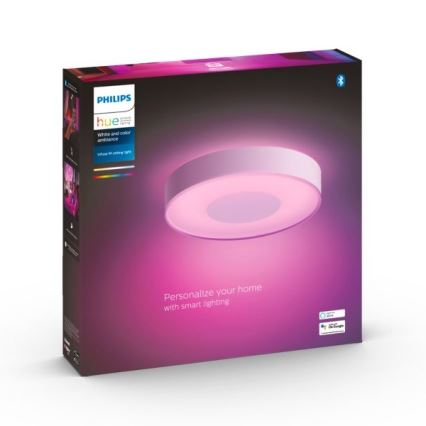 Philips LED RGB – himmennettävä kattovalaisin Hue INFUSE, LED 33,5 W / 230 V, 2000–6500 K, Ø 381 mm, valkoinen