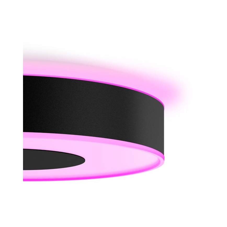 Philips - LED RGB himmennettävä kattovalaisin Hue INFUSE LED/33,5W/230V 2000–6500 K halkaisija 381 mm musta