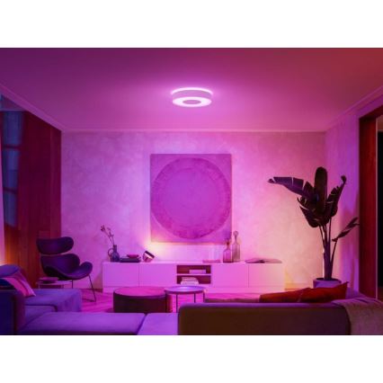 Philips - LED RGB Himmennettävä kylpyhuone valo Hue XAMENTO LED/52,5W/230V IP44 d. 425 mm 2000-6500K