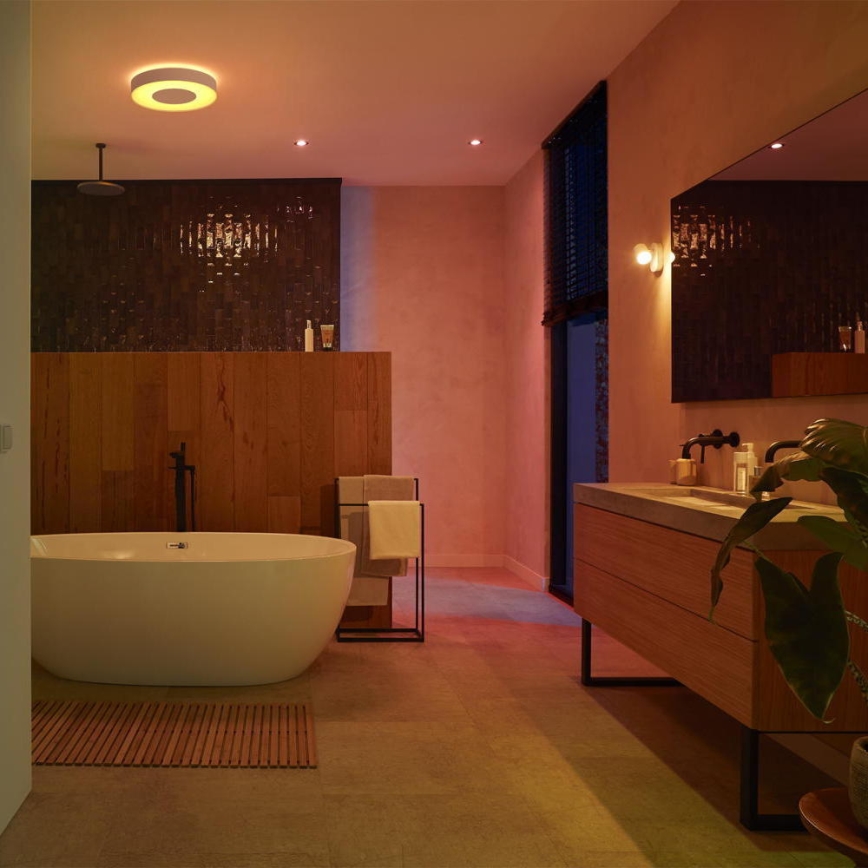 Philips - LED RGB Himmennettävä kylpyhuonevalo Hue XAMENTO 1xGU10/5,7W/230V IP44 2000-6500K