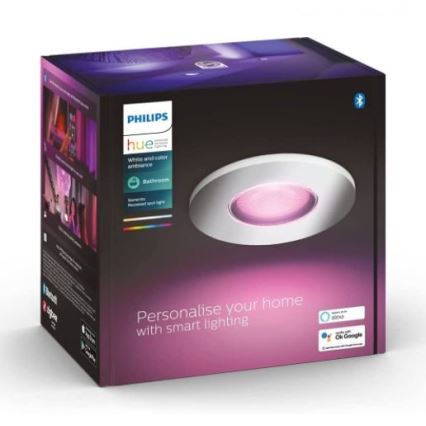 Philips - LED RGB Himmennettävä kylpyhuonevalo Hue XAMENTO 1xGU10/5,7W/230V IP44 2000-6500K