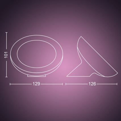 Philips - LED RGB himmennettävä pöytälamppu Hue BLOOM LED/7,1W/230V