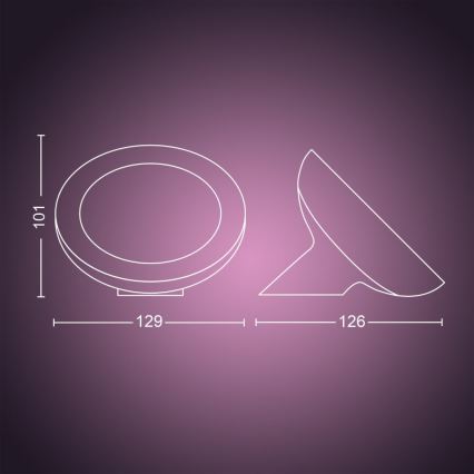 Philips - LED RGB himmennettävä pöytälamppu Hue BLOOM LED/7,1W/230V
