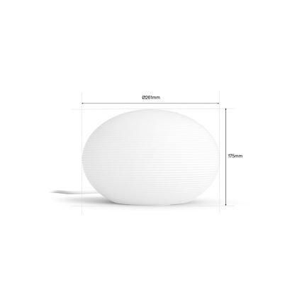 Philips - LED RGB-himmennettävä pöytälamppu Hue FLOURISH White And Color Ambiance 1xE27/8,1W/230V 1000-20000K