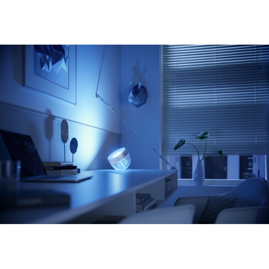 Philips - LED RGB Himmennettävä pöytävalaisin Hue IRIS LED/8,2W/230V 2000-6500K hopea