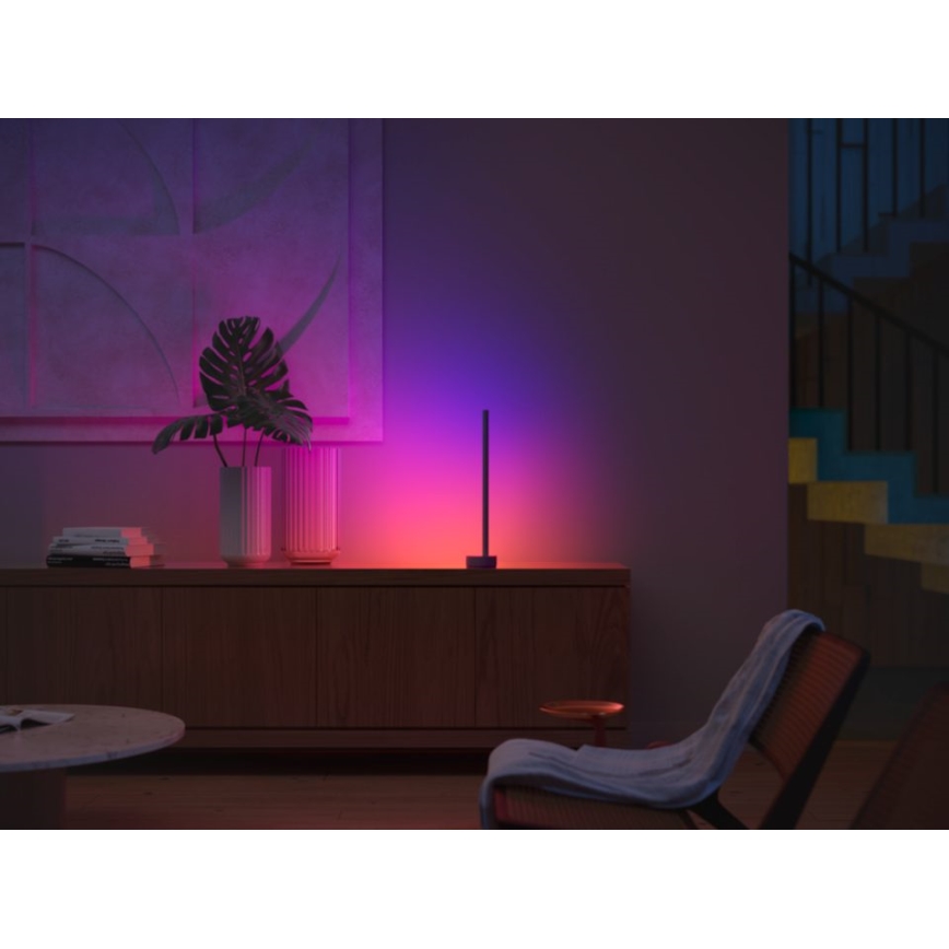 Philips - LED RGB Himmennettävä pöytävalaisin Hue SIGNE LED/12W/230V 2000-6500K musta