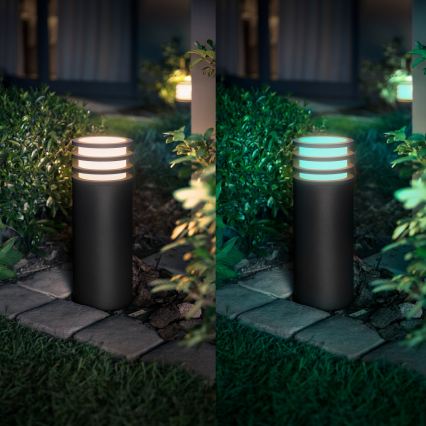 Philips - LED RGB Himennettävä ulkovalaisin Hue LUCCA 1xE27/8,1W/230V 25 cm 1000-20000K IP44