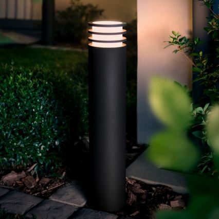Philips - LED RGB Himennettävä ulkovalaisin Hue LUCCA 1xE27/8,1W/230V 77 cm 1000-20000K IP44