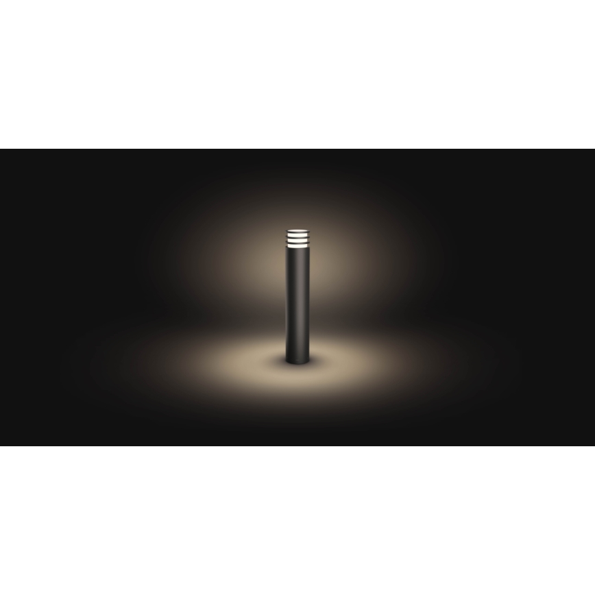 Philips - LED RGB Himennettävä ulkovalaisin Hue LUCCA 1xE27/8,1W/230V 77 cm 1000-20000K IP44