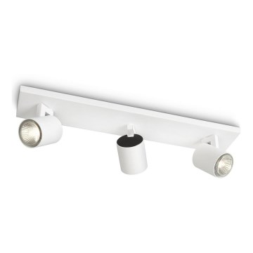 Philips - LED RGBW Himennettävä spottivalaisin RUNNER 3xGU10/6,5W/230V 2700-6500K valkoinen