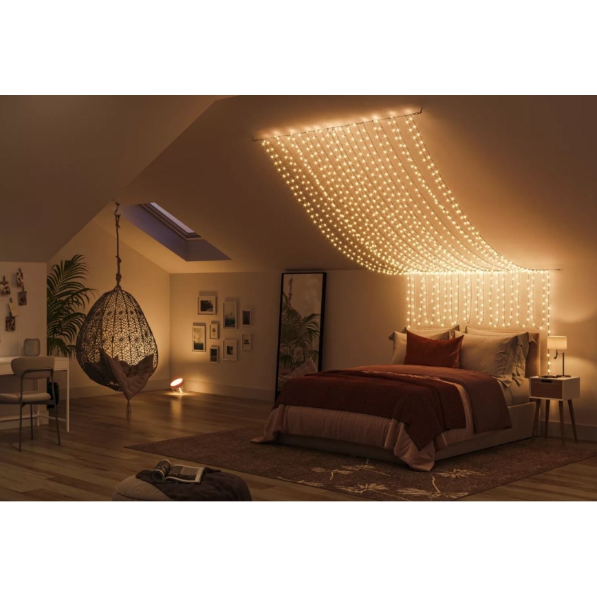 Philips - LED RGBW himmennettävä ulkovaloketju HUE White and Color Ambiance 500xLED 44,4 m 2000-6500K IP54