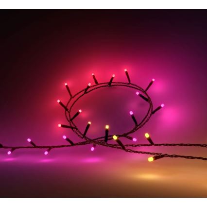 Philips - LED RGBW himmennettävä ulkovaloketju HUE White and Color Ambiance 500xLED 44,4 m 2000-6500K IP54