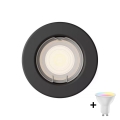 Philips - LED RGBW Himennettävä uppoasennettava alasvalo PERIDOT 1xGU10/6,5W/230V 2700-6500K musta