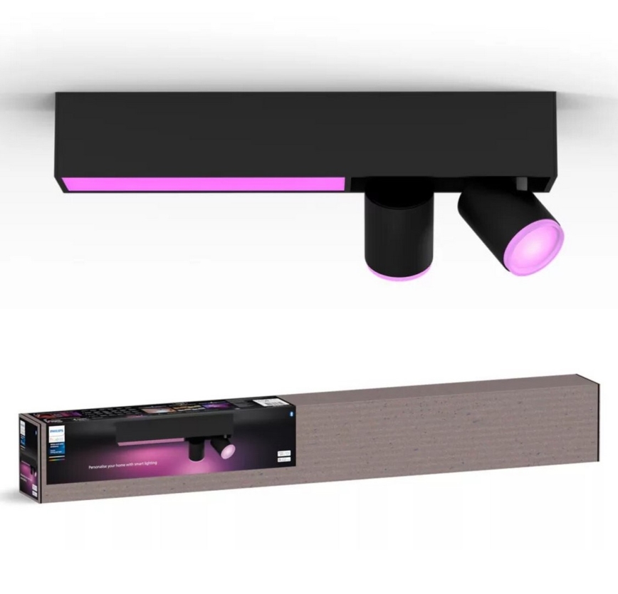 Philips - LED RGBW himmennettävä Hue CENTRIS kohdevalaisin 2xGU10/4,2W/230V + LED/11W 2000-6500K