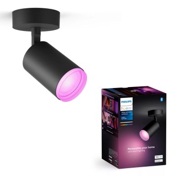 Philips - LED RGBW himmennettävä Hue FUGATO kohdevalaisin 1xGU10/4,2W/230V 2000-6500K musta