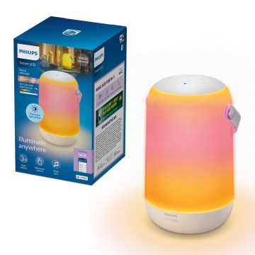 Philips - LED RGBW himmennettävä kannettava kosketusohjattu älypöytälamppu LED/13,5W/3,6V 2200-6500K Wi-Fi 1800 mAh