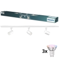 Philips - LED RGBW himmennettävä kohdevalaisin EASYLINK HUE -kiskojärjestelmään 3xGU10/4,7W/230V 2200-6500K 1m valkoinen