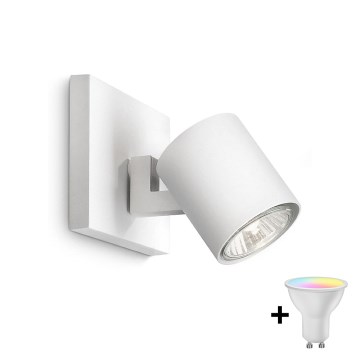 Philips - LED RGBW himmennettävä kohdevalaisin RUNNER 1xGU10/6,5W/230V 2700-6500K valkoinen