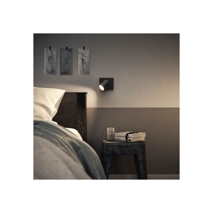 Philips - LED RGBW himmennettävä kohdevalaisin RUNNER 1xGU10/6,5W/230V 2700-6500K musta