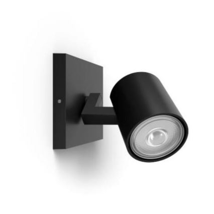 Philips - LED RGBW himmennettävä kohdevalaisin RUNNER 1xGU10/6,5W/230V 2700-6500K musta