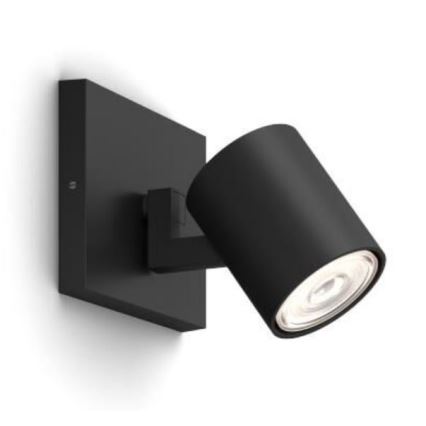 Philips - LED RGBW himmennettävä kohdevalaisin RUNNER 1xGU10/6,5W/230V 2700-6500K musta