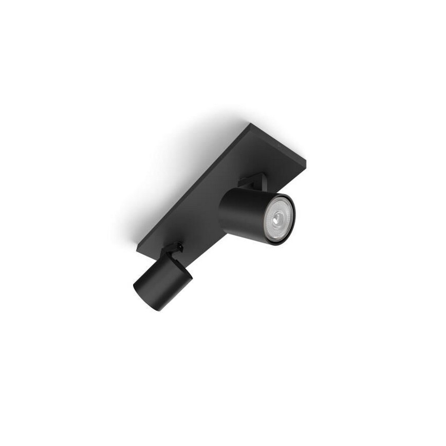 Philips - LED RGBW himmennettävä kohdevalaisin RUNNER 2xGU10/6,5W/230V 2700-6500K musta