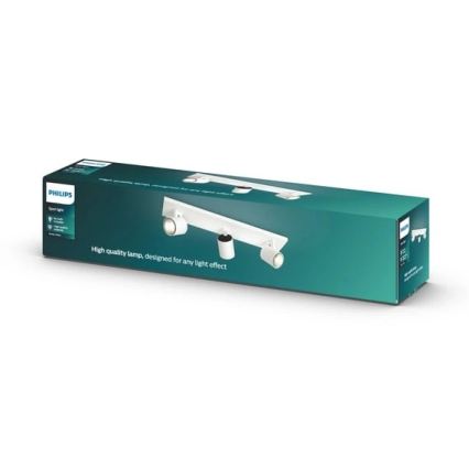 Philips - LED RGBW Himennettävä spottivalaisin RUNNER 3xGU10/6,5W/230V 2700-6500K valkoinen