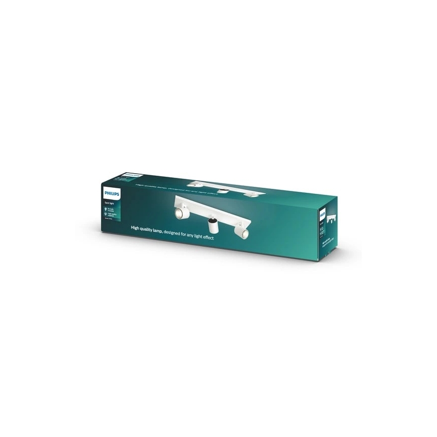 Philips - LED RGBW Himennettävä spottivalaisin RUNNER 3xGU10/6,5W/230V 2700-6500K valkoinen