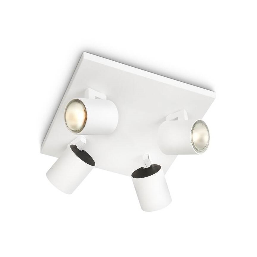 Philips - LED RGBW himmennettävä kohdevalaisin RUNNER 4xGU10/6,5W/230V 2700-6500K valkoinen