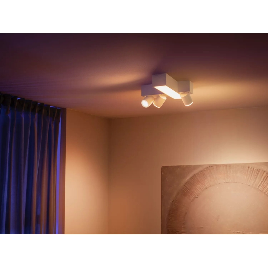 Philips - LED RGBW Himmennettävä kohdevalo Hue CENTRIS 3xGU10/4,2W/230V + LED/11W 2000-6500K