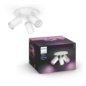 Philips - LED RGBW Himmennettävä kohdevalo Hue FUGATO 3xGU10/5,7W/230V
