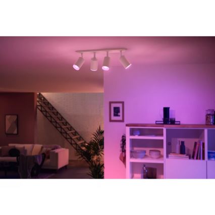 Philips - LED RGBW Himmennettävä kohdevalo Hue FUGATO 4xGU10/4,2W/230V 2000-6500K valkoinen